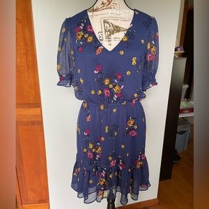 Express Ruffle Hem Mini Dress, Size M